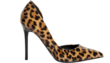 Leoparden-Pumps mit Stiletto-Absatz